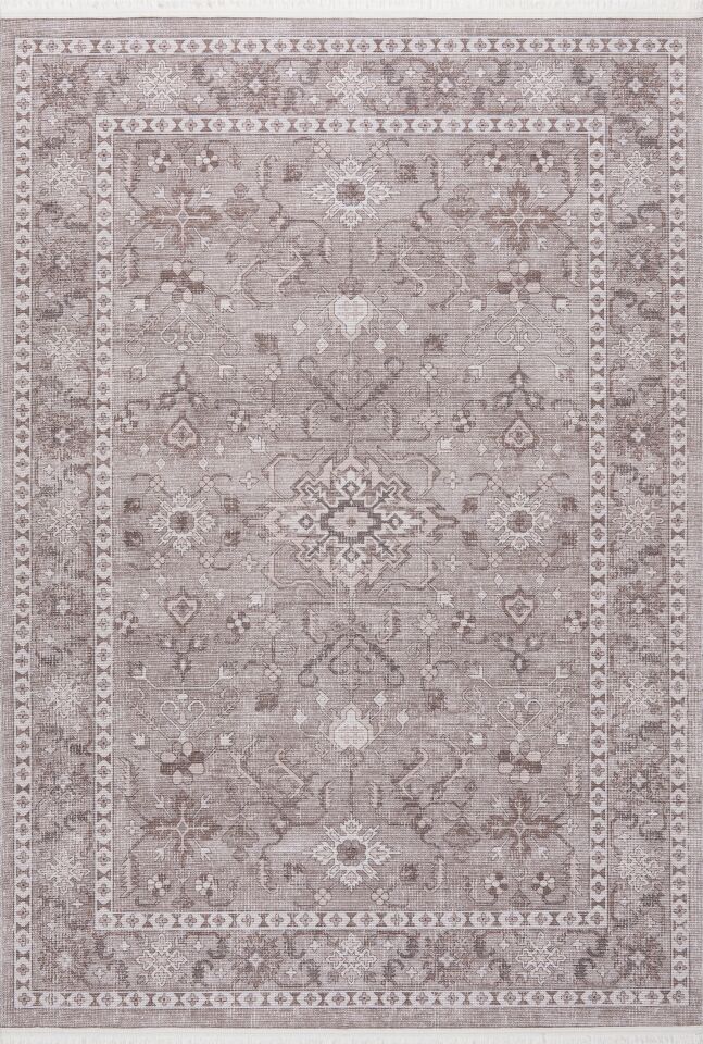 TWİST HALI PS1156V16 Klasik Desenli El Dokuması Tarzı Vintage Görünümlü Halı Oturma Odası Salon Yatak Odası Mutfak Koridor Halısı