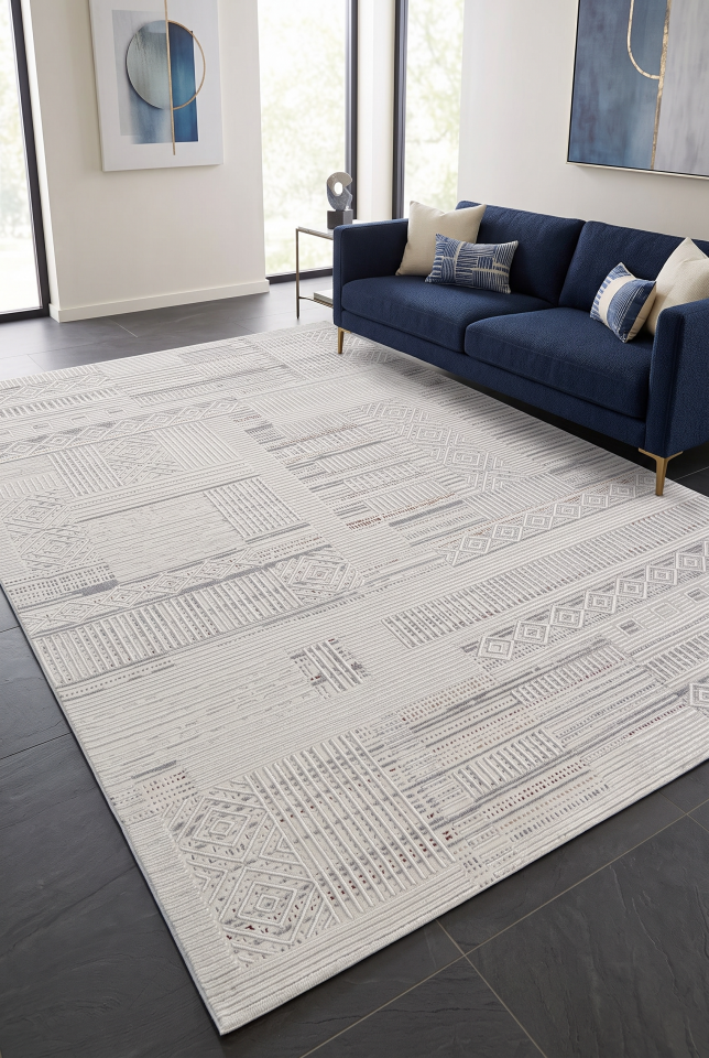 SENFONİ HALI 344C KREM MULTİ