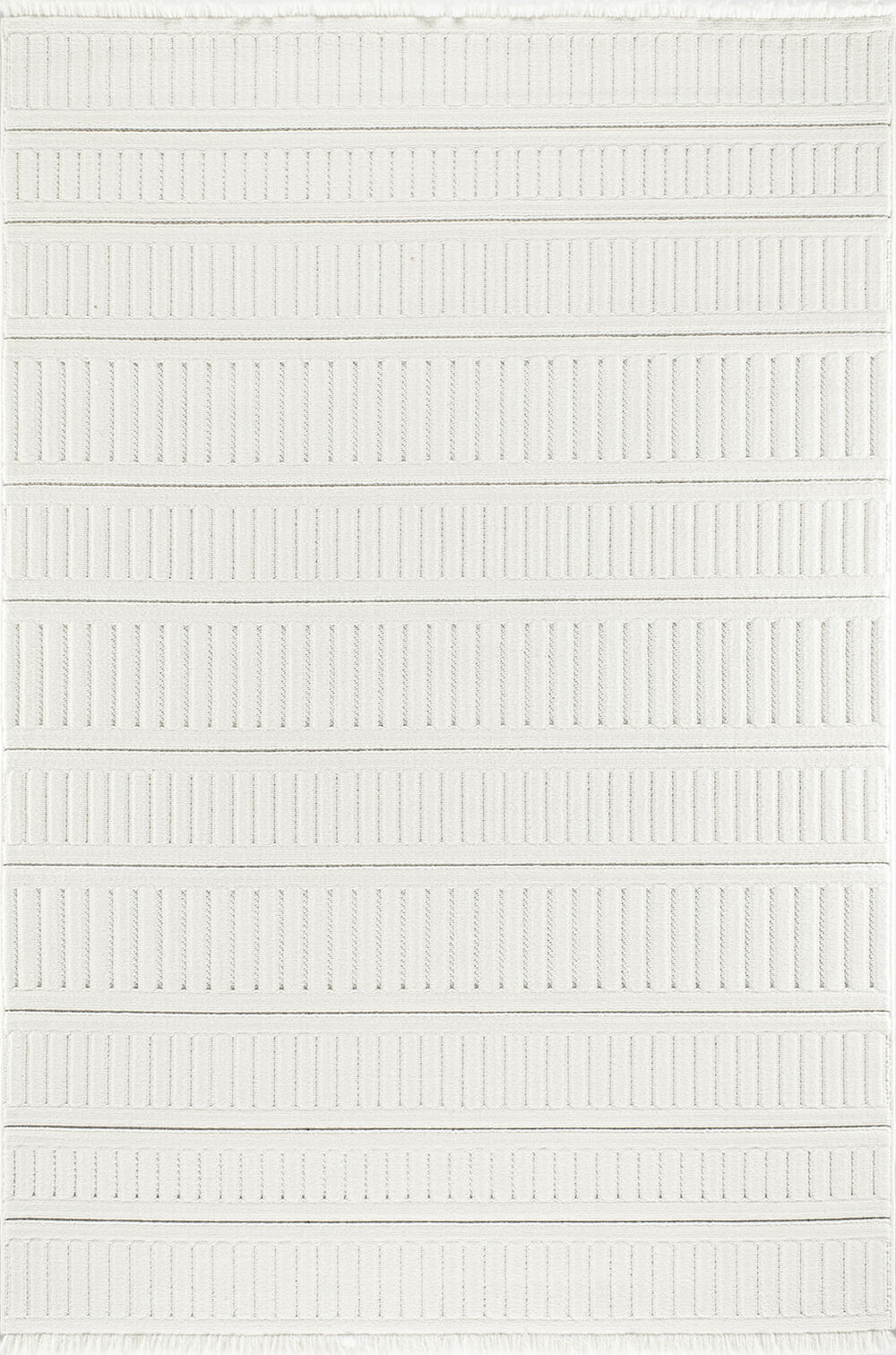 COLORS HALI B4668A Modern İskandinav Tarzı Kaliteli Bukle Dokuma Kabartmalı Oturma Odası Yatak Odası Salon Koridor Halısı BEYAZ