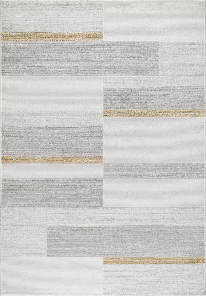 TALYA HALI 51528A Modern Geometrik Desenli Gri Halı Oturma Odası Salon Yatak Odası Mutfak Koridor Halısı Tozumaz Gri