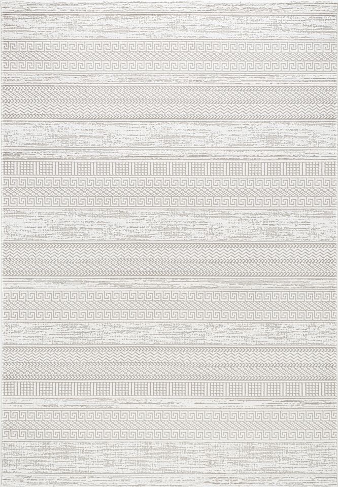 TALYA HALI 51551A Modern Geometrik Desenli Gri Dokuma Halı Oturma Odası Salon Yatak Odası Mutfak Koridor Halısı Tozumaz Gri