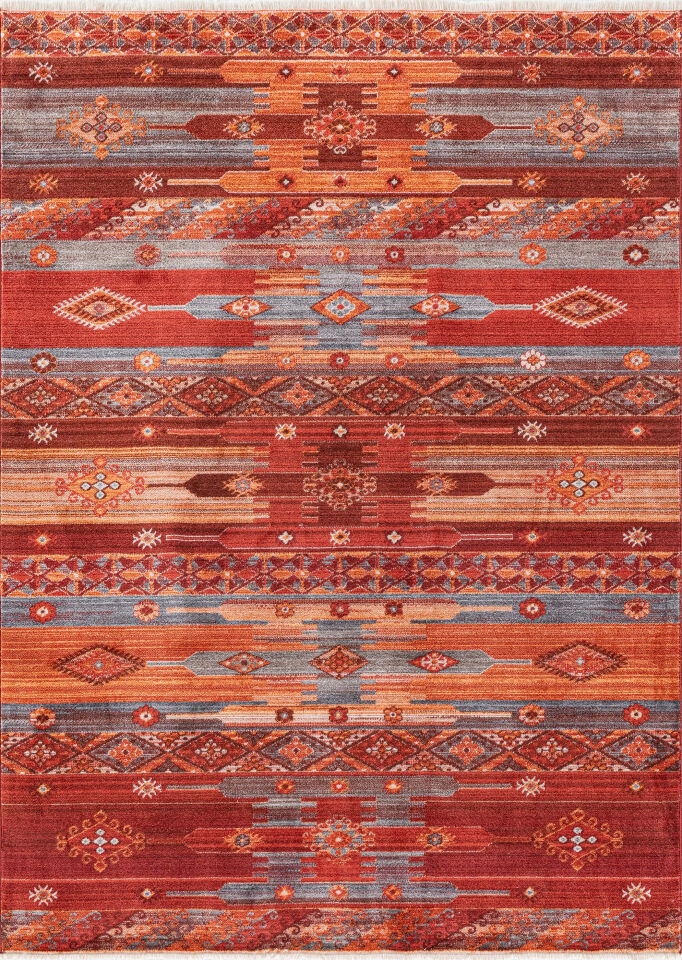 DİSCOVERY HALI 1700A Vintage Ve Zamansız Tasarımı İle Discovery Halı Kırmızı Desenli Ve Kırmızı Renginde Halı Oturma Odası Salon Yatak Odası Mutfak Koridor Halısı