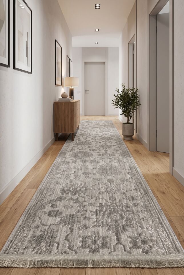 PASTELİZE HALI A705F Modern Vintage Tarzı Yeşil Halı