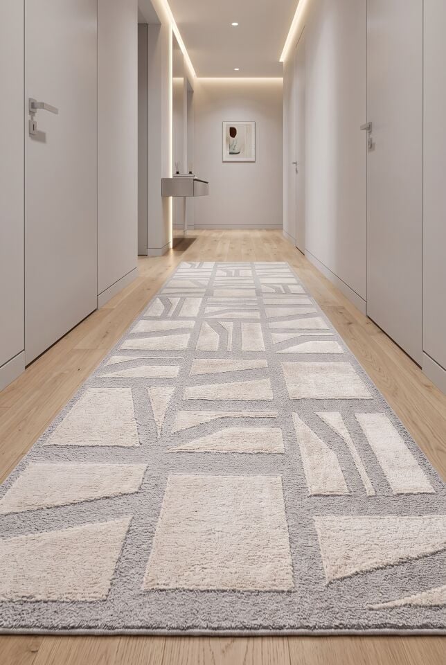COZY HALI 3936A Cozy Shaggy Kabartmalı Yumuşak Bubble Peluş Şagi Halı Yatak Odası Oturma Odası Salon Halısı Gri Vizon Bej