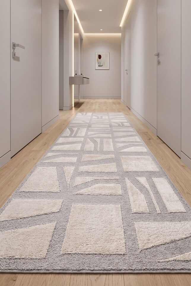COZY HALI 3936A Cozy Shaggy Kabartmalı Yumuşak Bubble Peluş Şagi Halı Yatak Odası Oturma Odası Salon Halısı Gri Vizon Bej