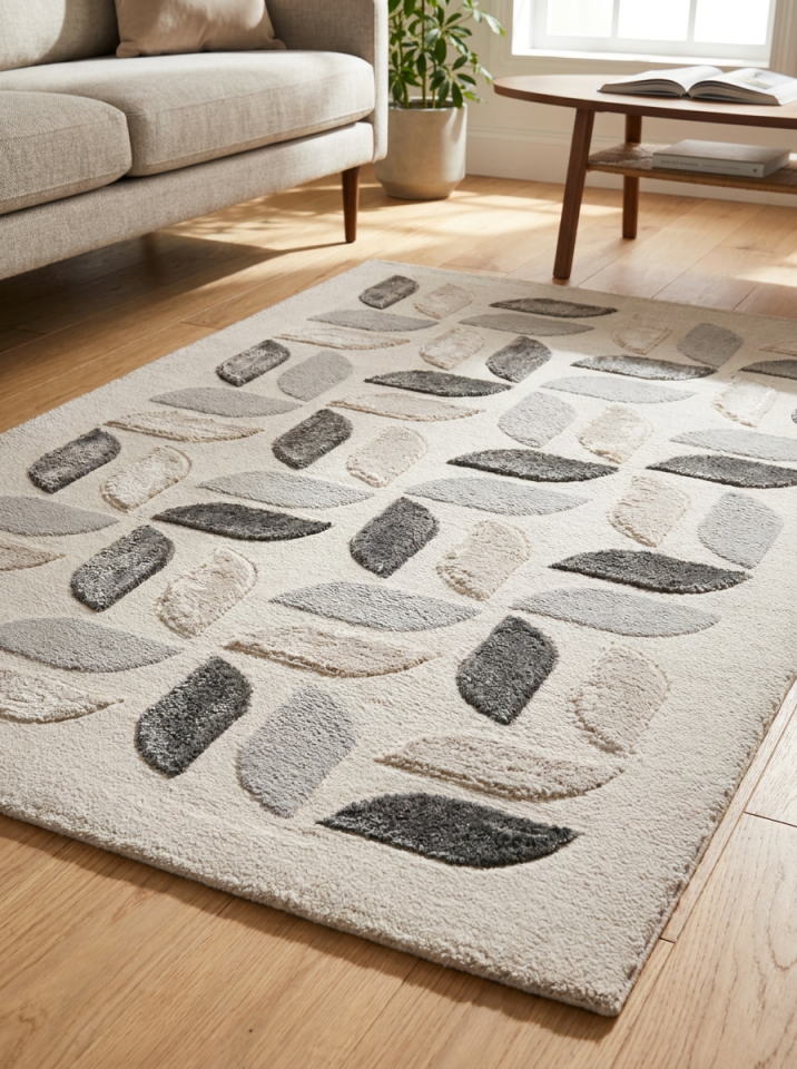 COZY HALI 3941A KREM GRİ