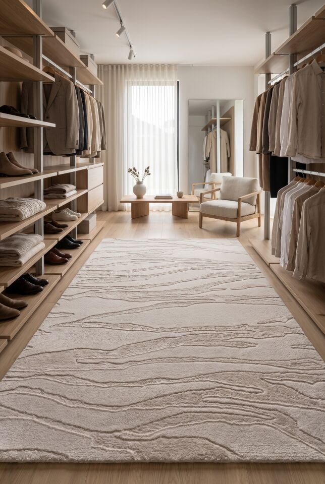COZY HALI 3960A Cozy Shaggy Kabartmalı Yumuşak Bubble Peluş Şagi Halı Yatak Odası Oturma Odası Salon Halısı Krem Vizon