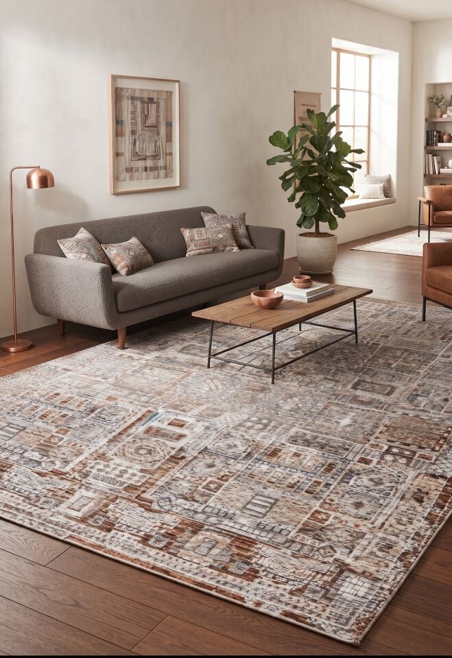 PETRA HALI T583B KAHVERENGİ