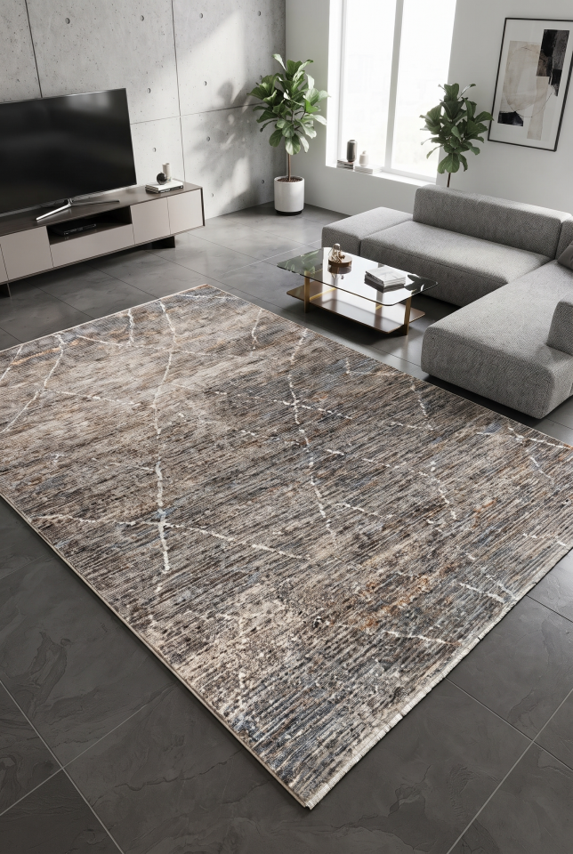 PETRA HALI E008A GRİ