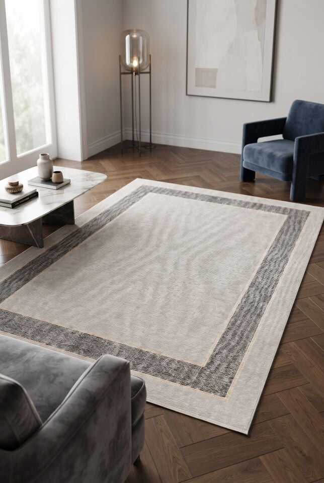 RÖNESANS HALI 76205-75 GRİ KREM