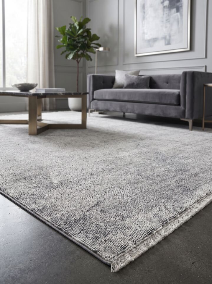 RÖNESANS HALI 75730-98 Modern Yumuşak Ve Gösterişli Model Gri Bej Vizon Renginde Halı Oturma Odası Salon Yatak Odası Mutfak Koridor Halısı Anti Alerjik Halı