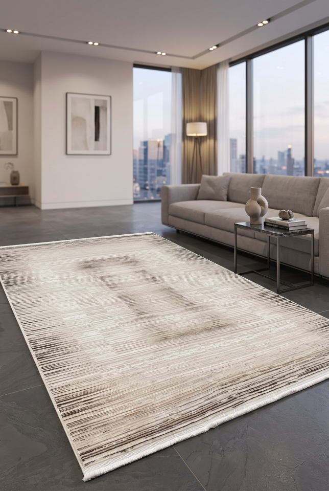 OCEAN HALI 30304A KREM VİZON