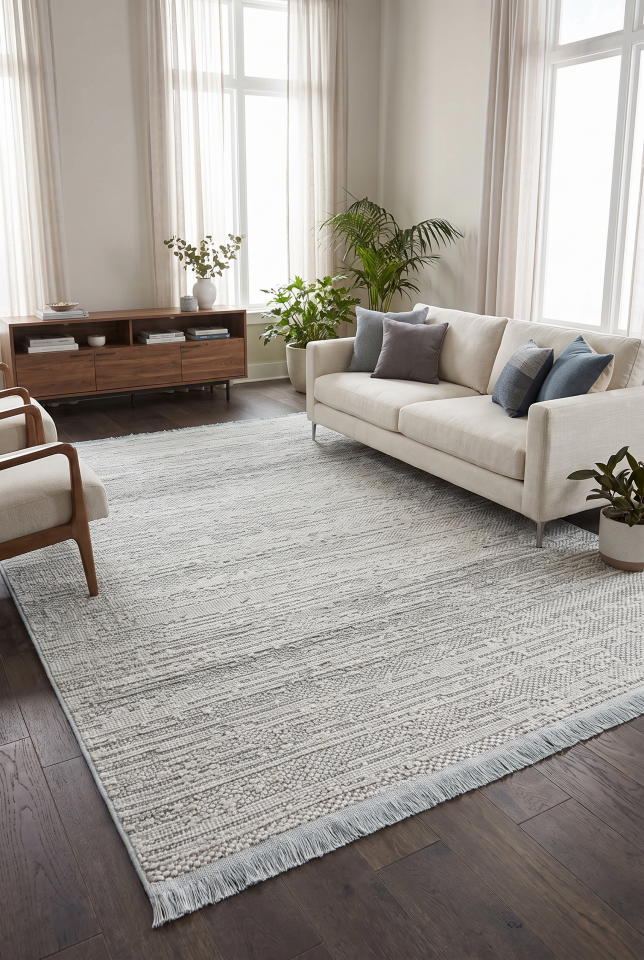 İNOVA HALI PS988V9 Soft Su Yeşil Geçişli Minimaliz Tasarımlı Oturma Odası Salon Yatak Odası Mutfak Koridor Halısı