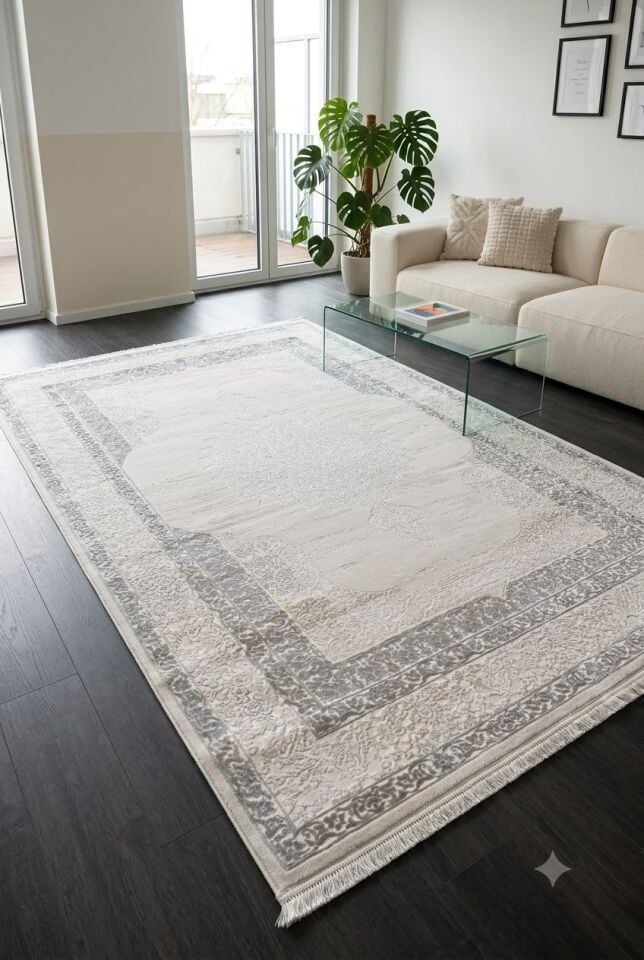 ROGY HALI 6965C KREM GRİ