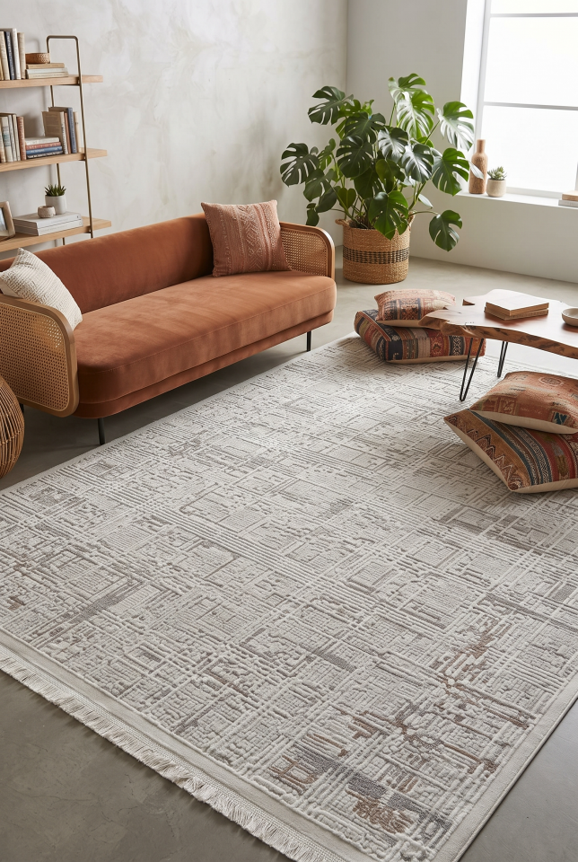SENFONİ HALI 329B KREM BEJ