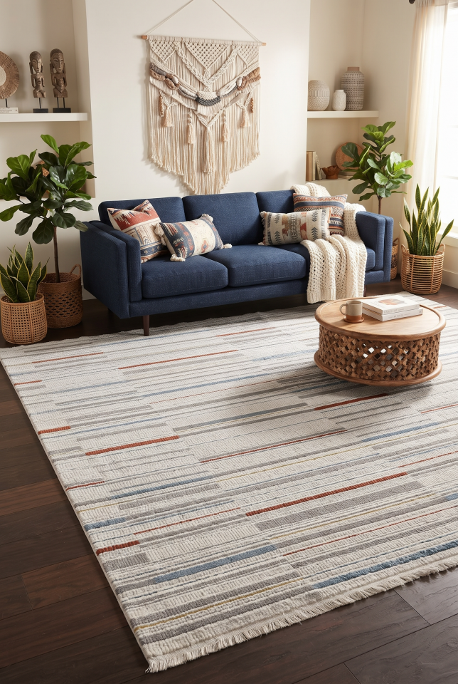 SENFONİ HALI 338D KREM MULTİ